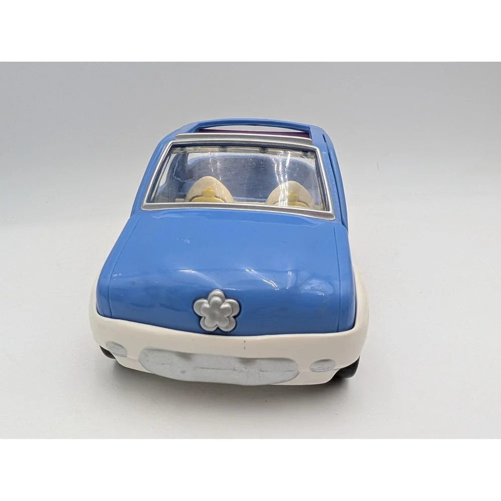 Polly Pocket Toy Car Blue White 2001 Vintage Flower Details Origin Products Ltd